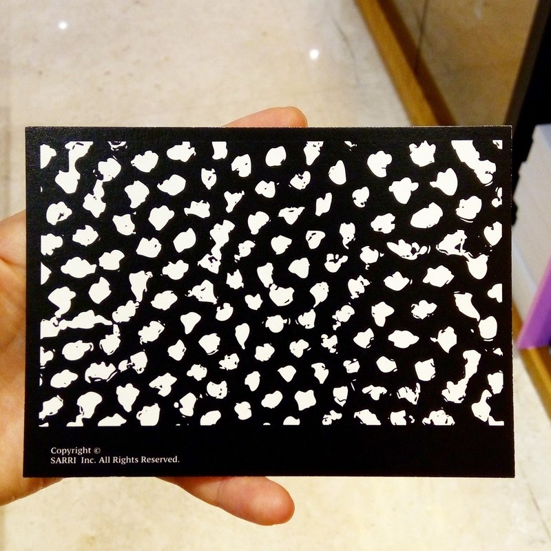 "Hole" postcard birthday card design coloring illustration card this card universal card art fine modern lover love special fun strange weird cute taiwan yellow fun funny eye-catching tide art sequins flash cool different famous brand foreigners