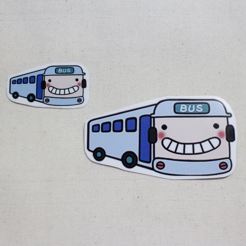 Waterproof sticker _ small car 05 (bus)
