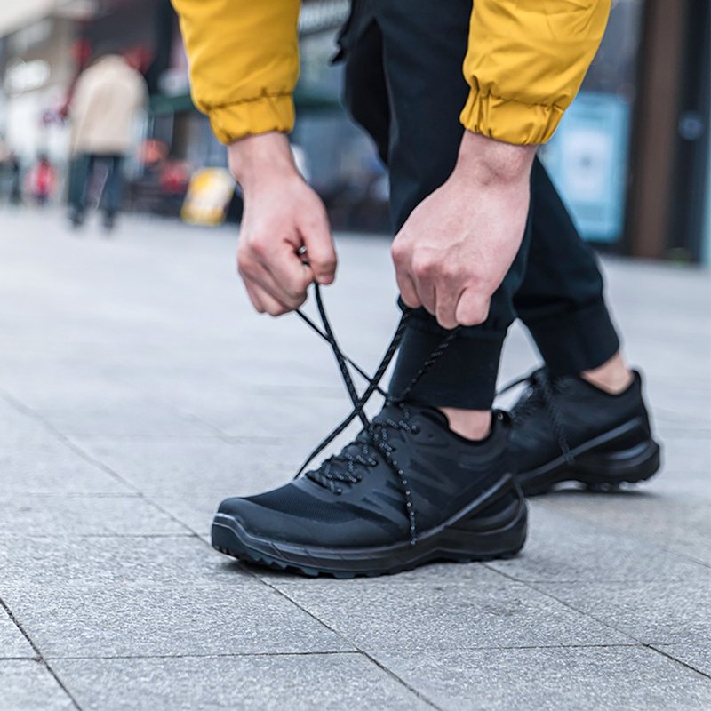 【Sleader】SD209黑 探索 | 越野大底 透氣耐磨 戶外休閒鞋 - 男運動鞋/球鞋 - 其他材質 黑色