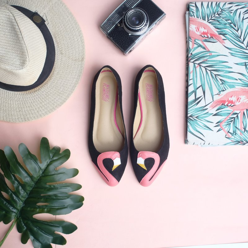 F Flamingo Black and Pink