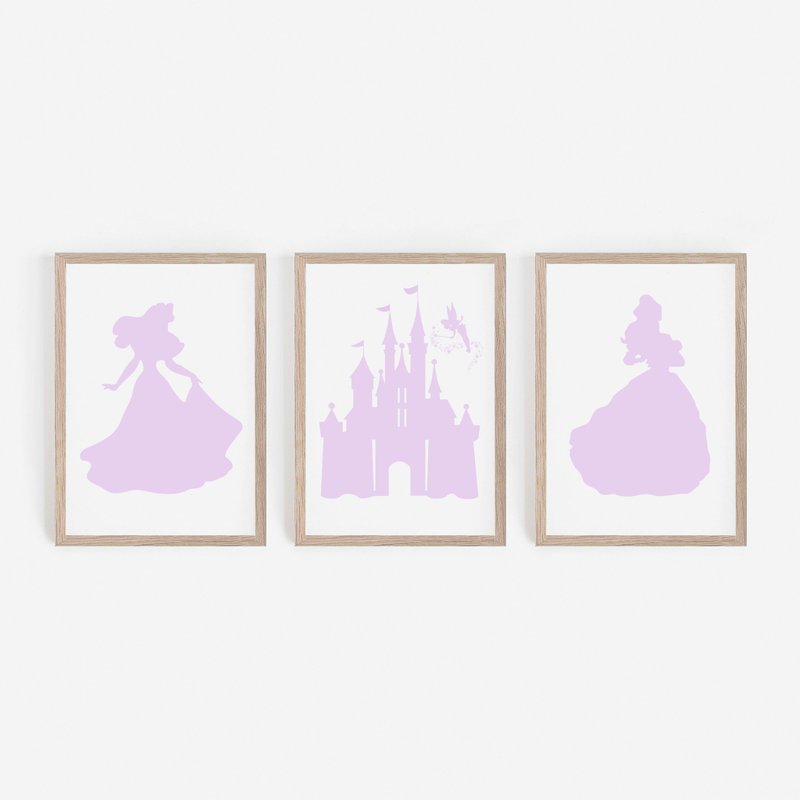 Fairy Tales Nursery art, 3 customizable posters