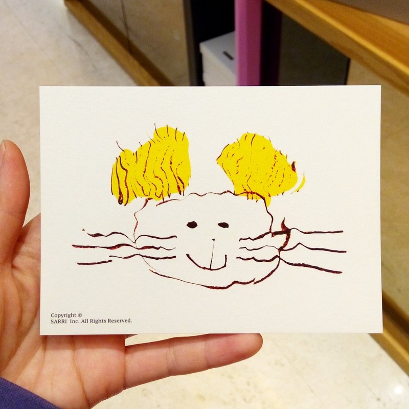 Snorkeling Mouse (can make A3-size poster) Birthday Card Design Coloring Illustration Photobook Card Universal Card Art Art Modern Lovers Love Special Interesting Weird Features Weird Cute Taiwan Yellow Fun Funny Eye-catching Tale of Art Sequins Cool Cool