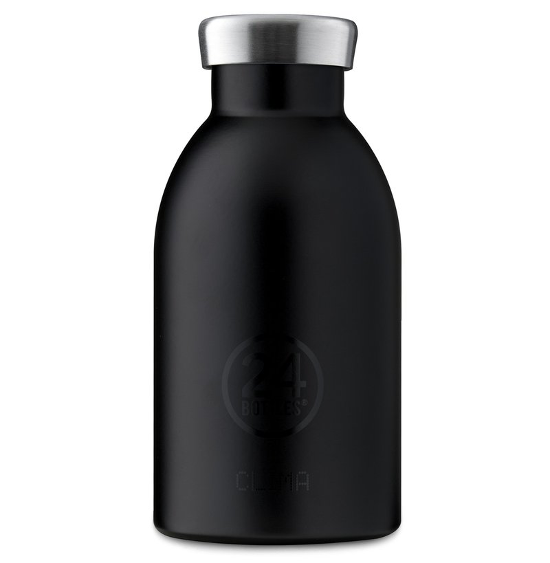 意大利24Bottles【CLIMA冷熱保溫系列】紳士黑 - 不鏽鋼瓶330ml