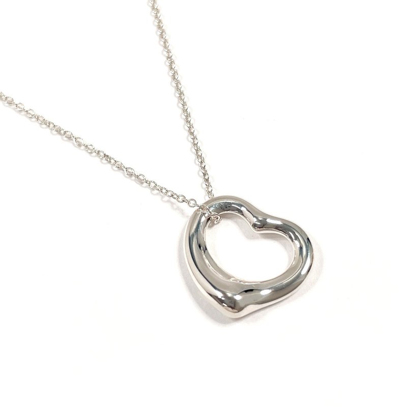 【日本直送 中古美品】ティファニー TIFFANY&Co. ネックレス オープンハート エルサペレッティ シルバー925 新品仕上げ済み アクセサリー - 項鍊 - 純銀 銀色