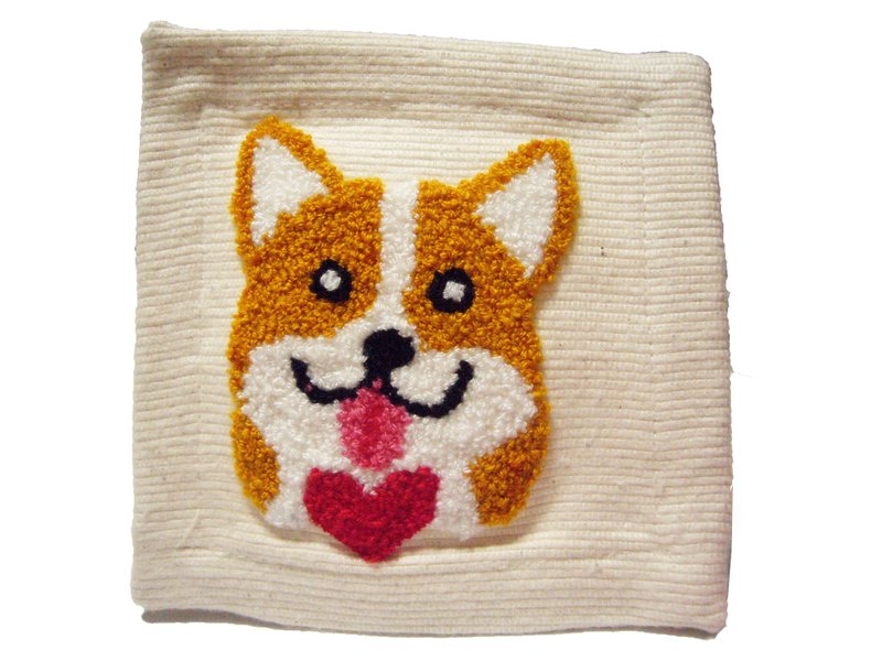 Corgi Fabric Coaster 哥基 ‧ 布杯墊