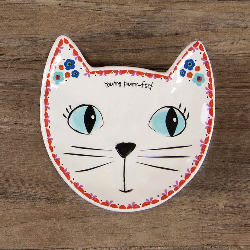 Cat shape jewelry dish / snack plate ∣ PDSH087