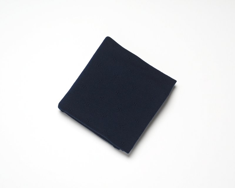 ROLY PONY Blue Merino Wool Blanket