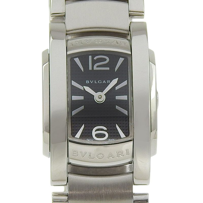 【日本直送】ブルガリ BVLGARI アショーマ 腕時計 AA26S SS クオーツ アナログ表示 ブラック文字盤 レディース【中古】 - 女錶 - 不鏽鋼 黑色