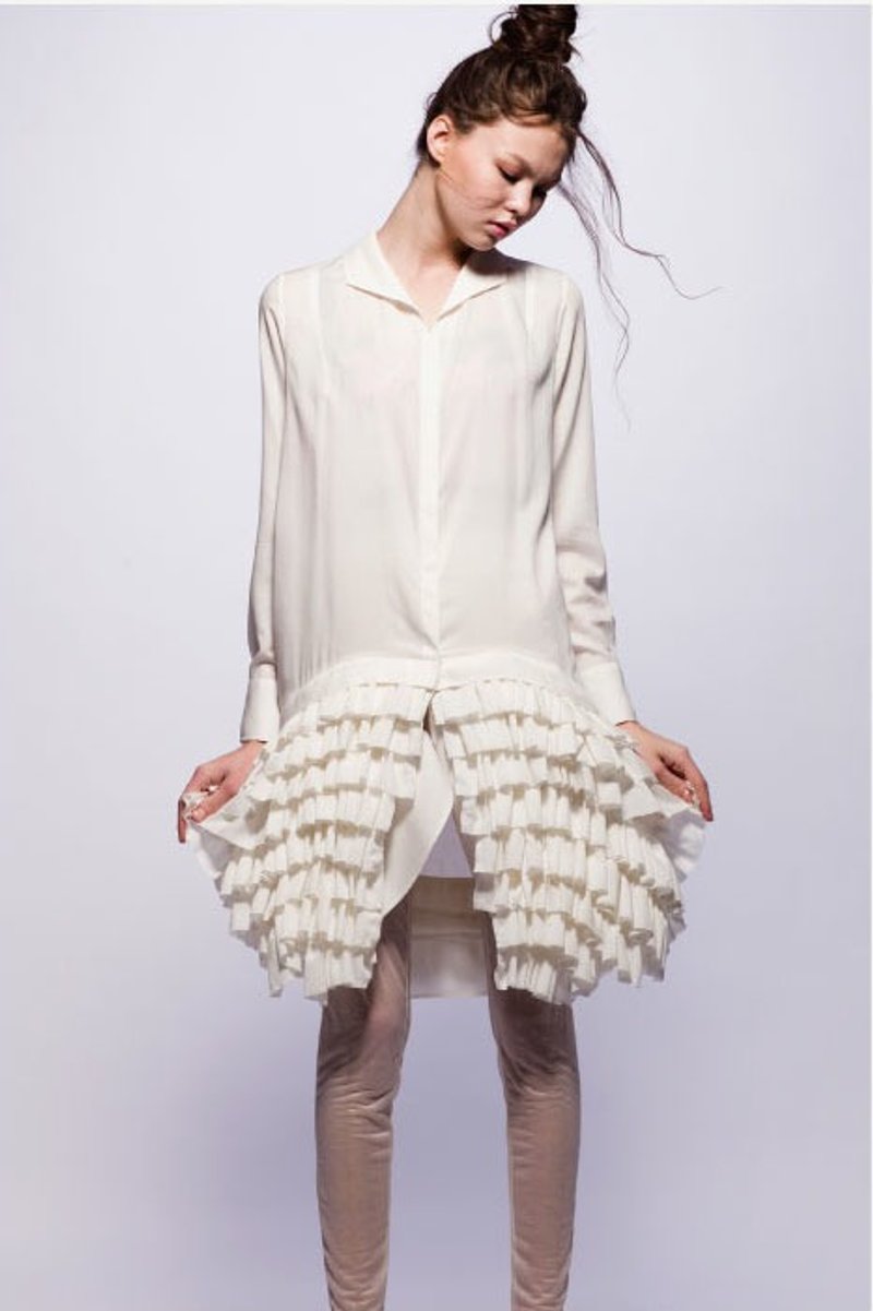 16 spring and summer sample sale16SS white cotton dress