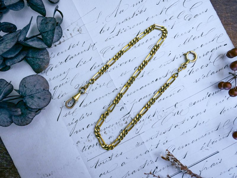 Oria 法國包金懷錶鍊 古董鍊-歐洲古董首飾 Vintage Jewelry。 - 頸鏈 - 其他金屬 金色
