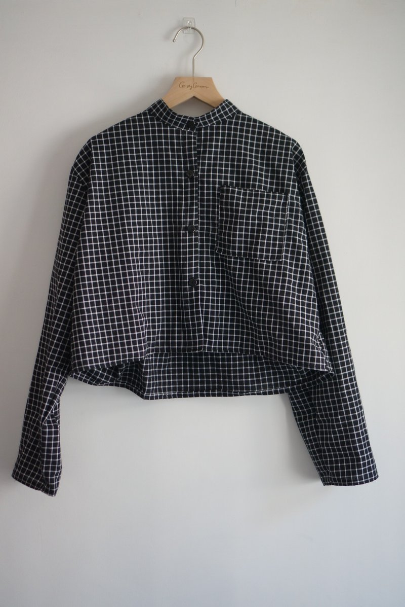 Homemade minimalist plaid shirt