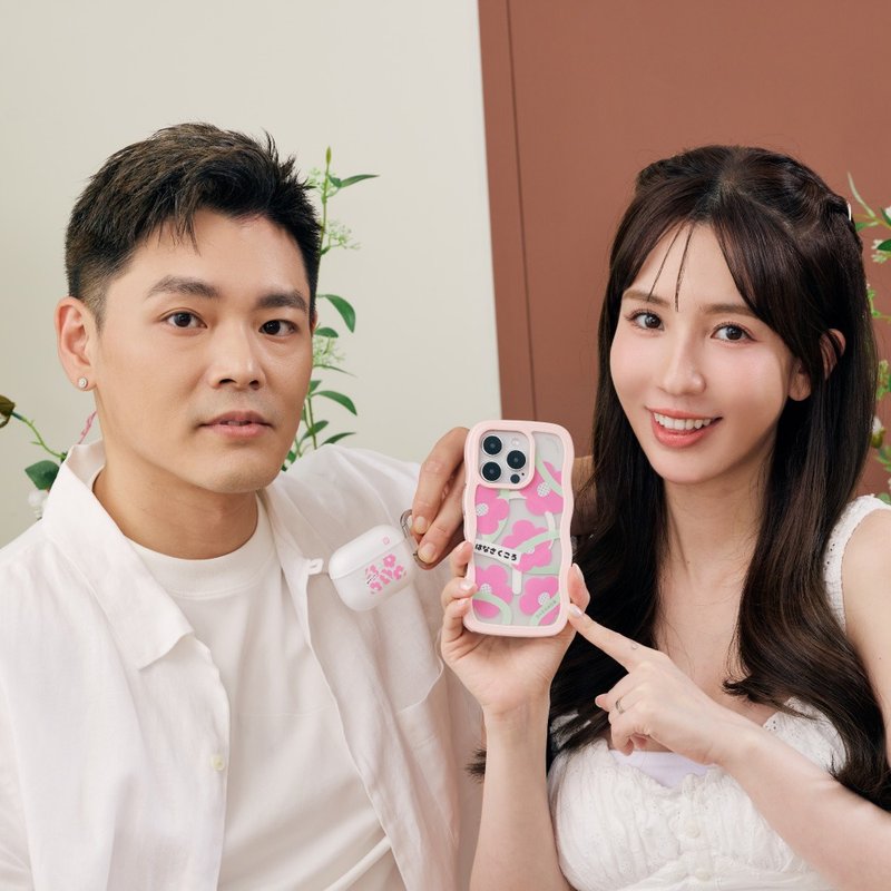 霞海城隍廟桃花滿滿強悍防摔AirPods保護套 - AirPods/耳機保護套 - 塑膠 多色