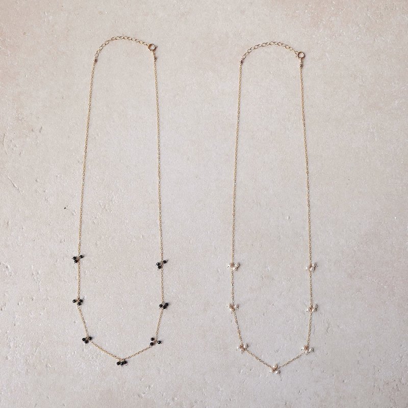 14kgf   3粒ポンポンネックレス - 項鍊 - 其他金屬 多色