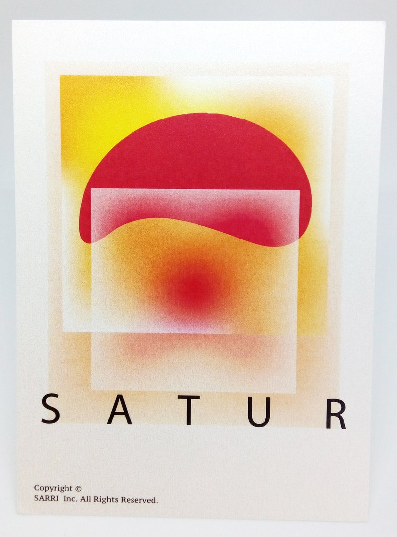 "Saturday's stomach" postcard birthday card design coloring illustration picture book card universal card art fine arts modern lover love especially interesting strange weird cute taiwan yellow fun funny eye-catching tide art sequins flash co