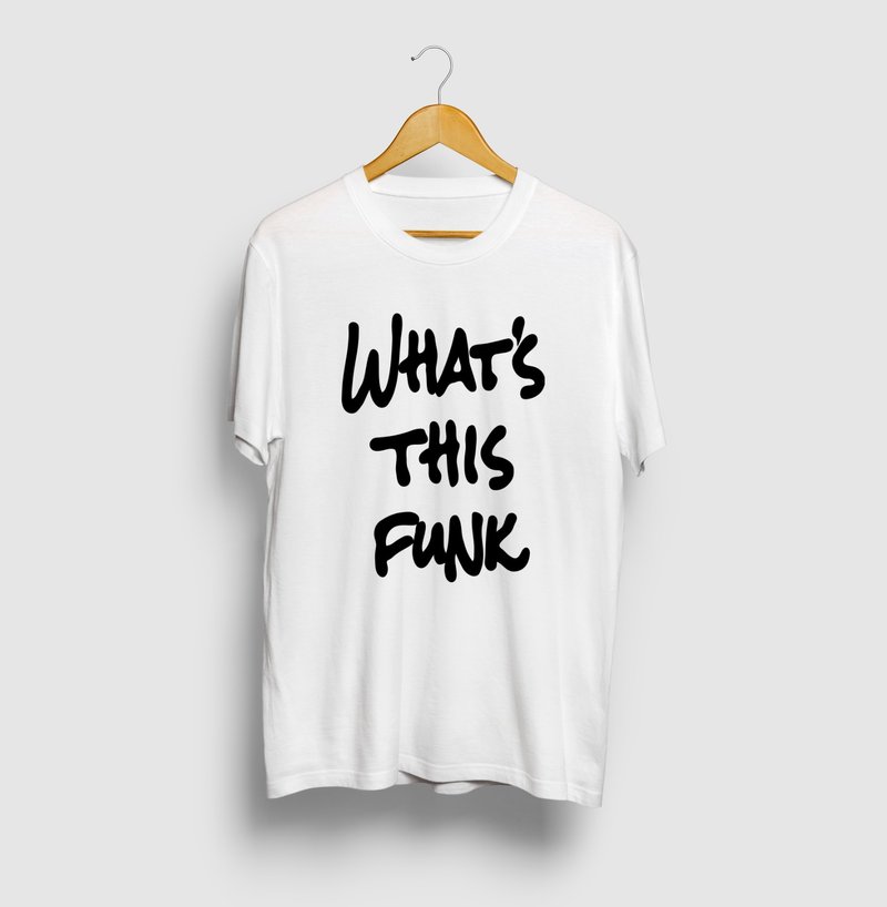 WHATS THIS FUNK Graphic Art Logo T-shirt