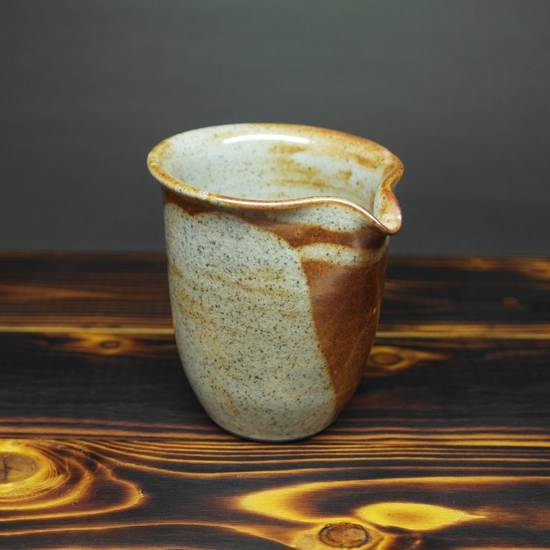 蘇打釉茶海、公道杯、勻杯 手作陶藝 茶道具 200cc - 茶壺/茶杯/茶具 - 陶