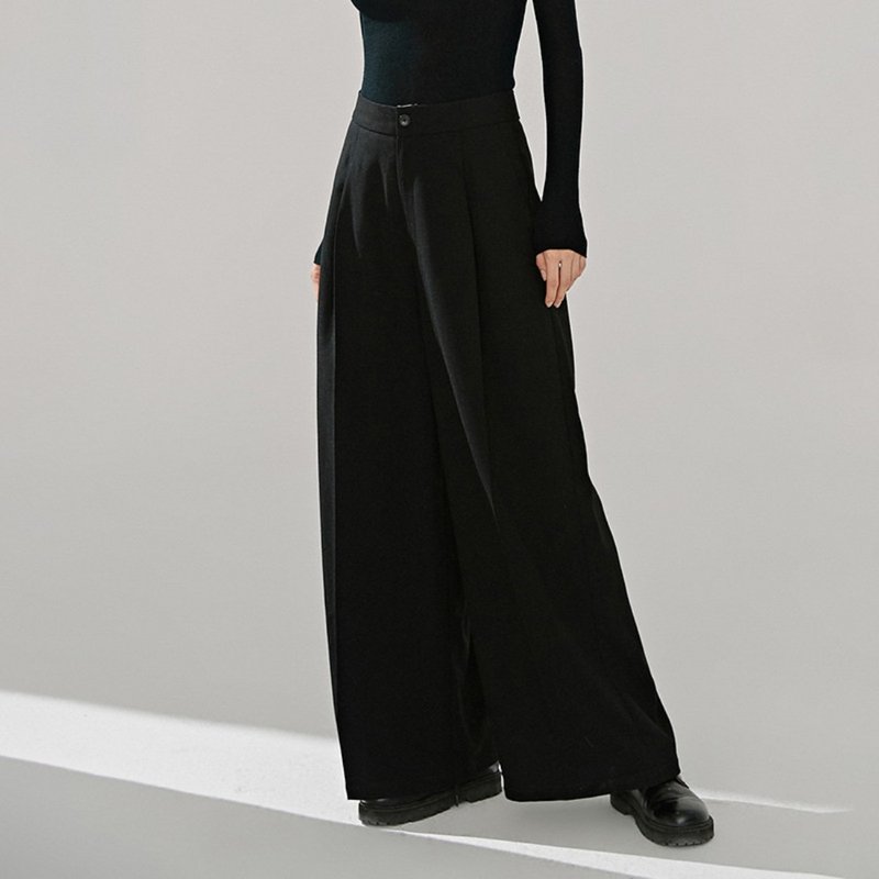 Mop pants 2.0 version 2019 autumn and winter new loose women's wide leg pants women's trousers