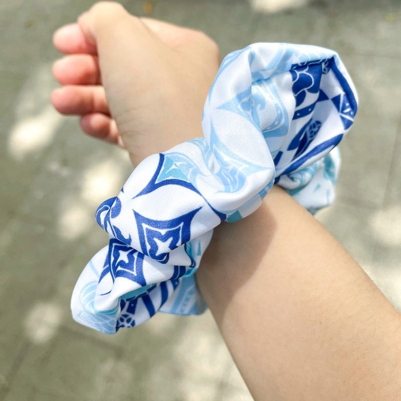 Hair Ring-SEA ISLAND - Hair Accessories - Silk Blue