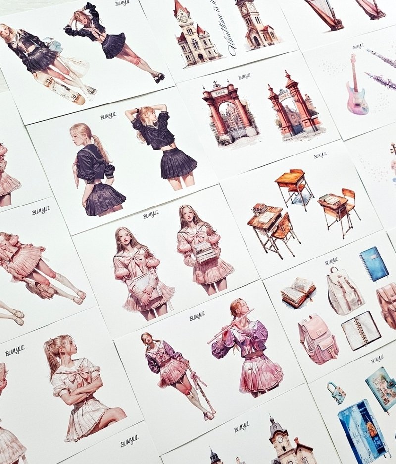 October 2025 School Package - 便條紙/便利貼 - 紙 多色