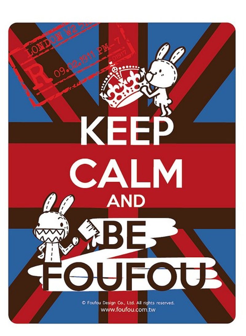Foufou-Waterproof Sticker-KeepCalm&BeFoufou