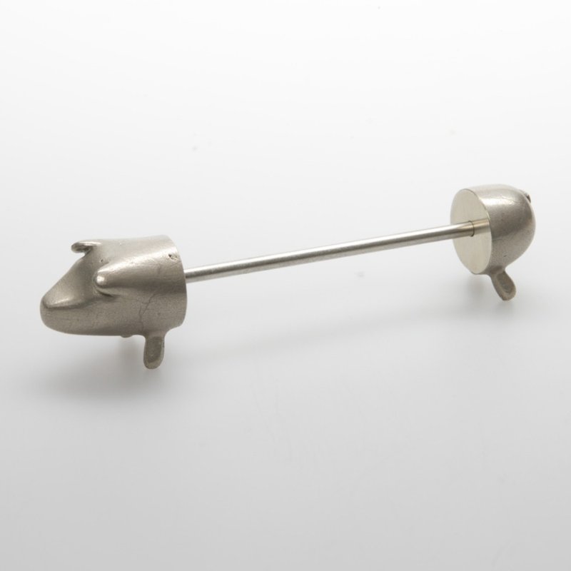 Lucky pig ring storage desk (brass)