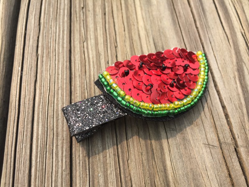 Sequins hairpin watermelon