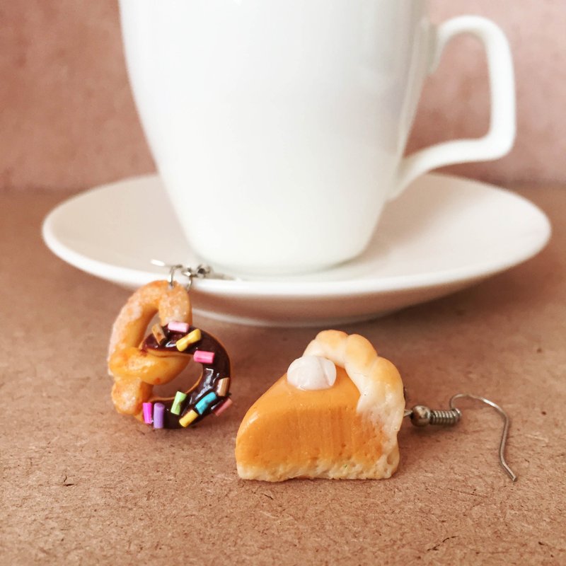 Donut&Pumpkin Pie earring