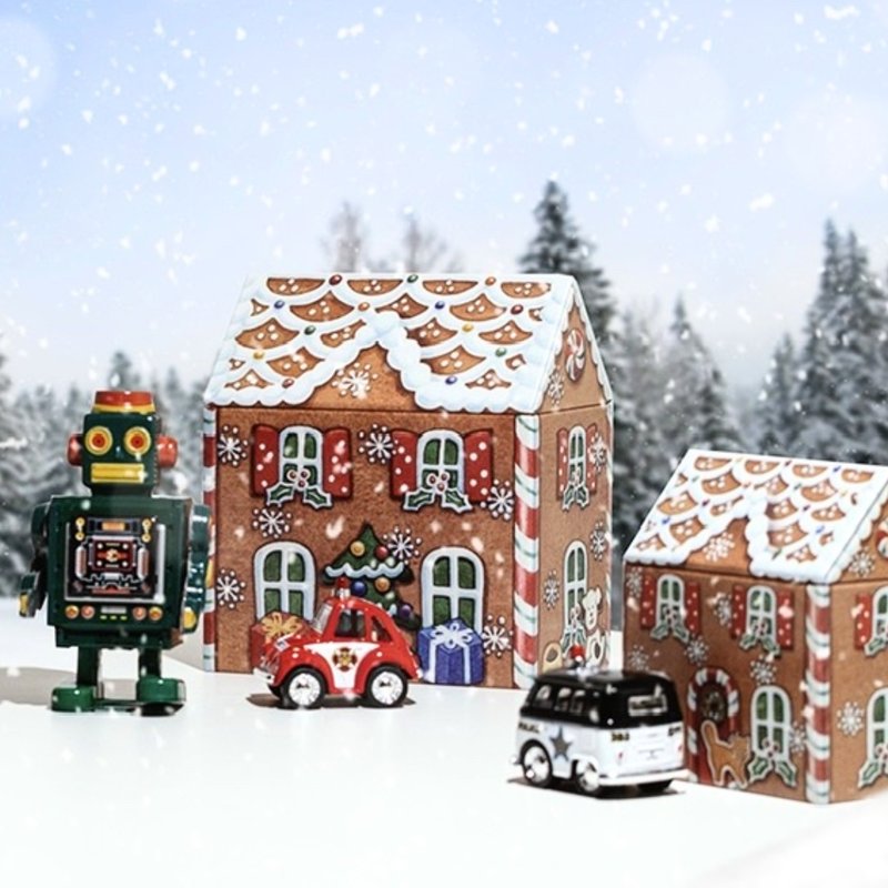 聖誕拐杖薑餅屋糖果禮盒(大)【英國糖迷你包6包入】 - 零食/點心 - 其他材質 橘色