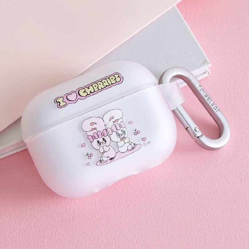 艾絲樂小兔 櫻桃萌友強悍防摔AirPods保護套 - AirPods/耳機保護套 - 塑膠 多色