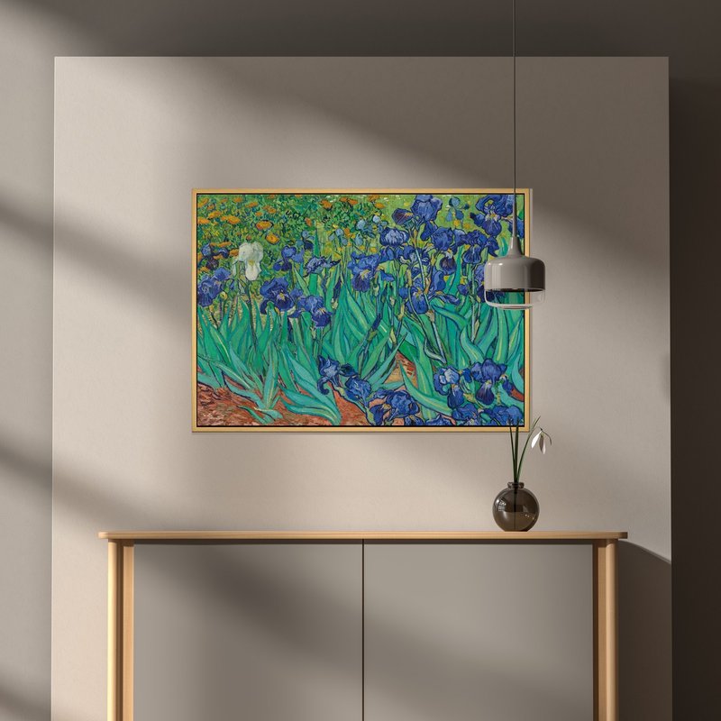 梵谷_鳶尾花II -  梵谷系列掛畫/大師名作系列/風景掛畫 - 海報/掛畫/掛布 - 其他材質 藍色