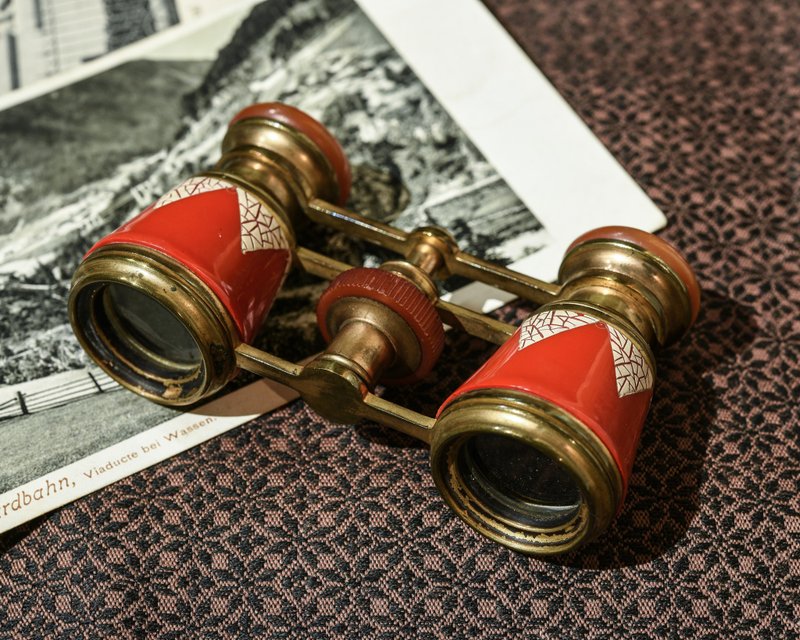 法國 19世紀 聖誕紅歌劇院望遠鏡(首圖紅色者) - 擺飾/家飾品 - 其他金屬