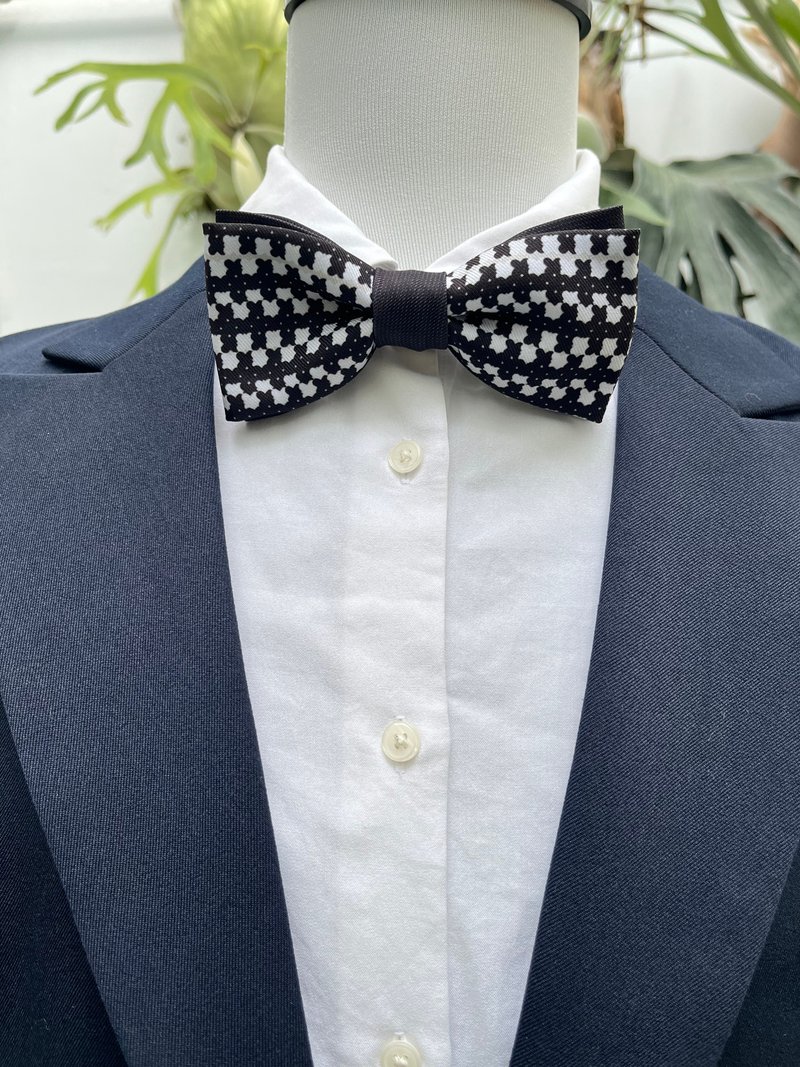 Hand-made bow tie∣Taiwan black bear∣Gentleman∣Wen Qing∣Dating accessories