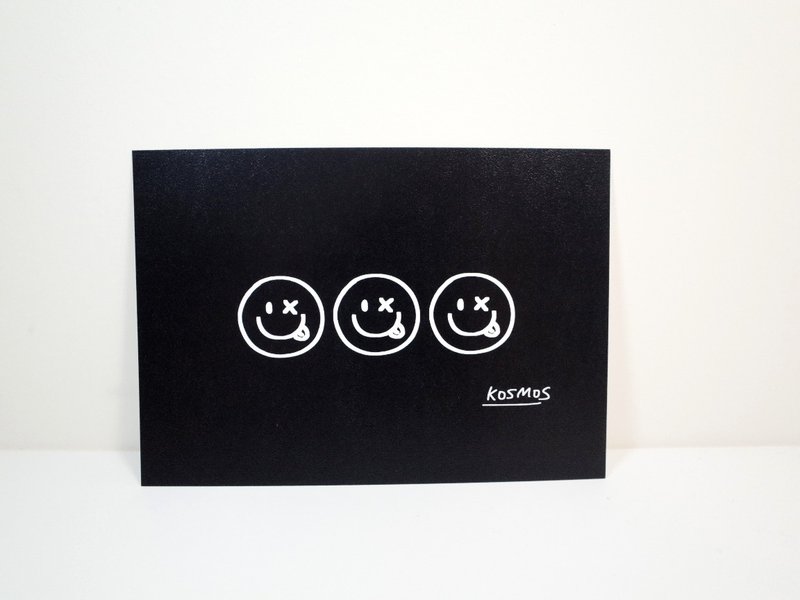 Happy three brothers postcard