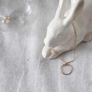 sun / simple circle necklace