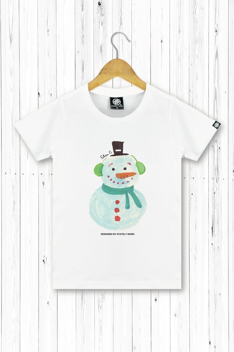 STATELYWORK Christmas Snowman Hand-painted T-Women