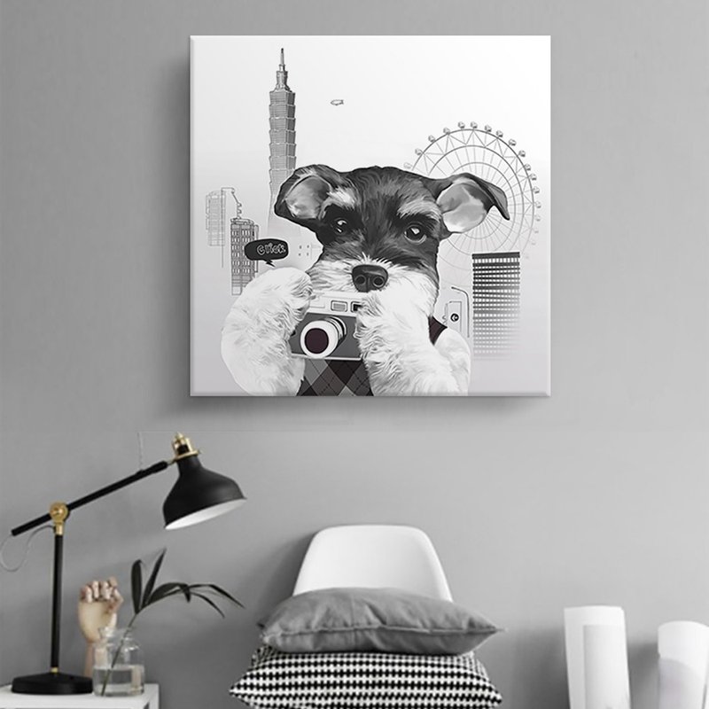 Wall Art/ Schnauzer with Camera