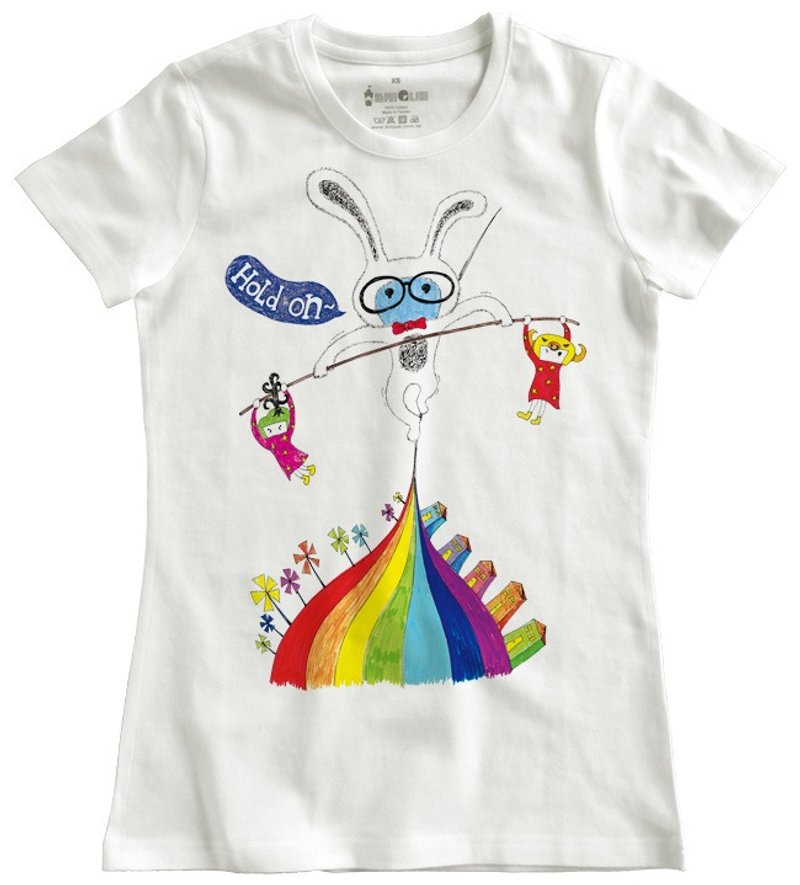 Classic White Short Sleeve T-shirt_Hold On(Female M out of stock)