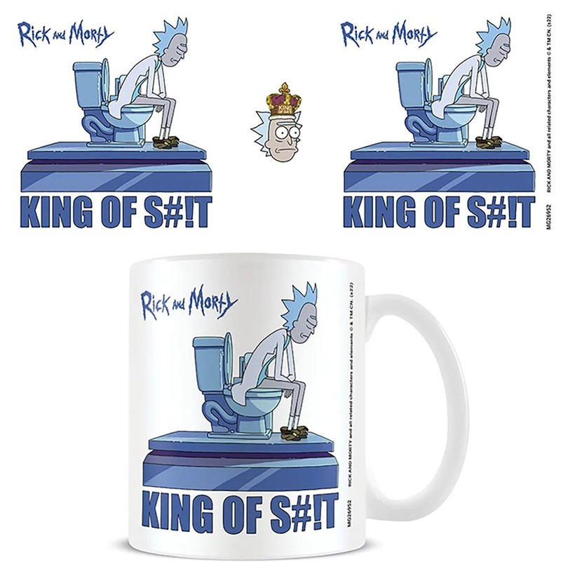 【瑞克和莫蒂】KING OF S#!T 馬克杯/Rick and Morty - 咖啡杯/馬克杯 - 陶 多色