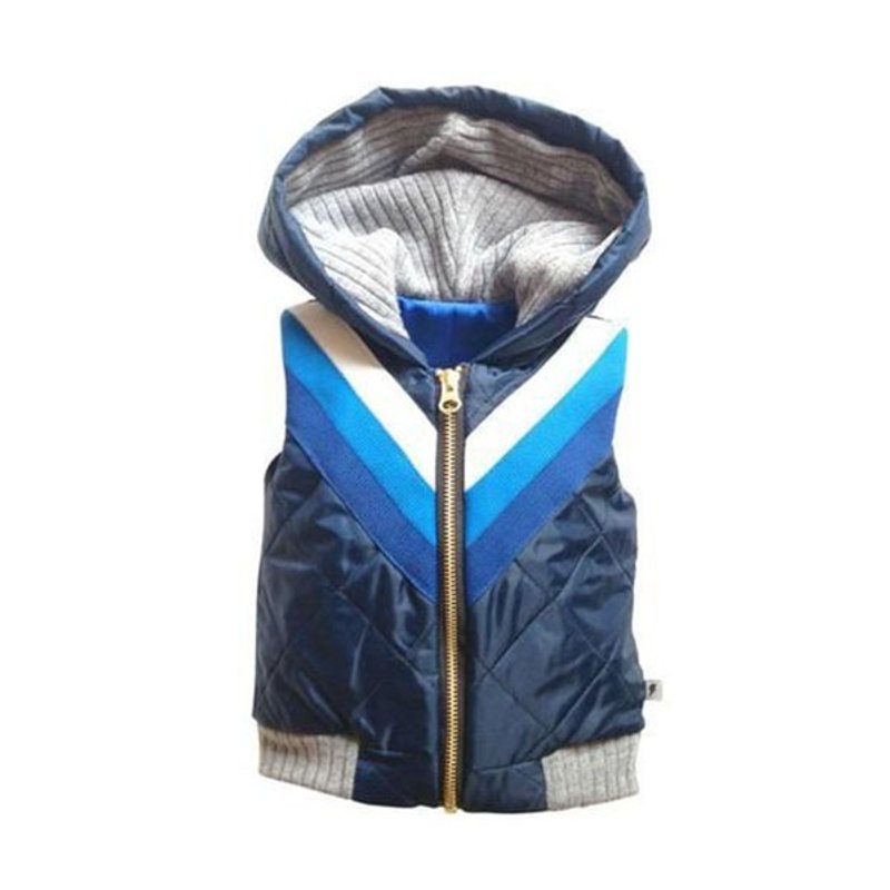 Blue pilot baby jacket vest