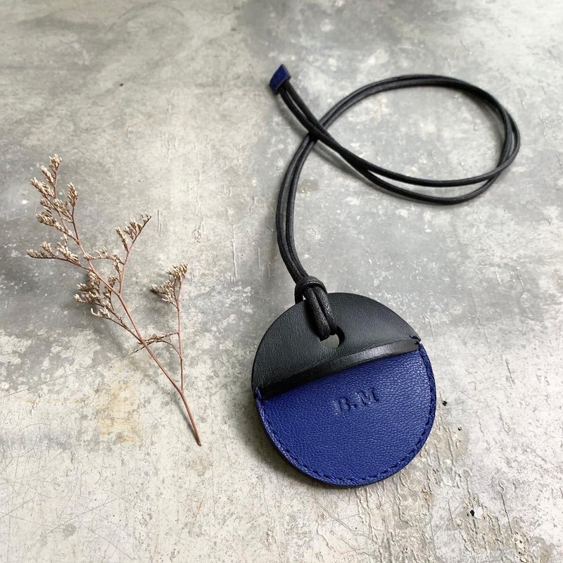 KAKU leather design gogoro key leather case black + royal blue