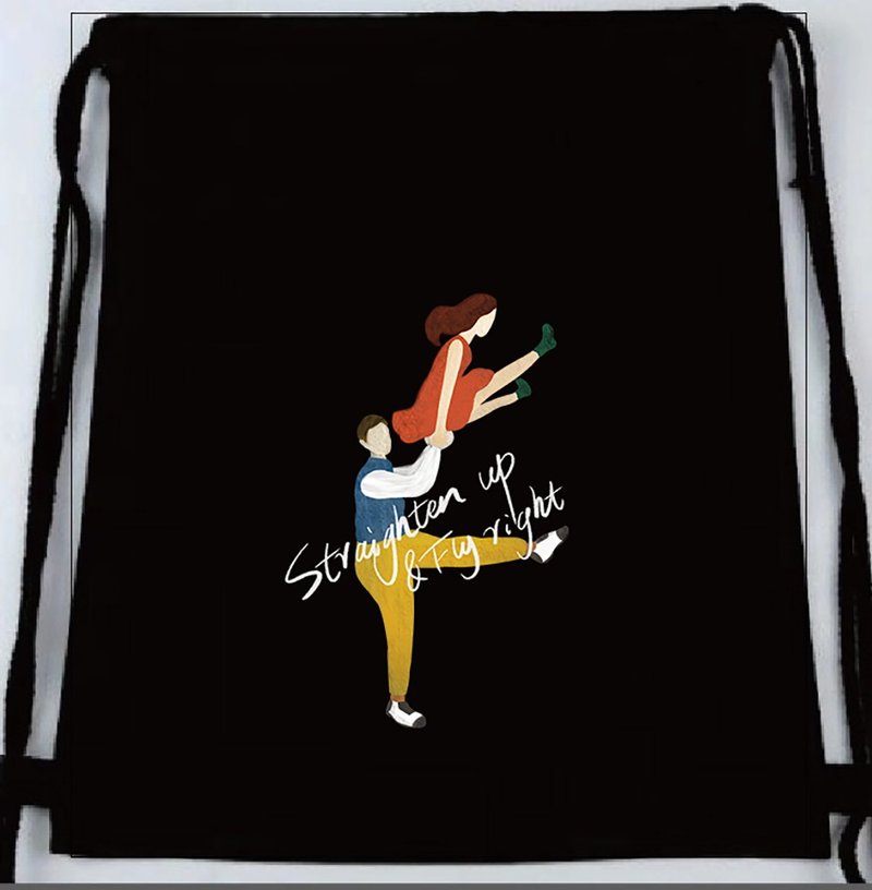 Birdddland original hand-painted pattern canvas shoulder bag pocket green bag Aerial