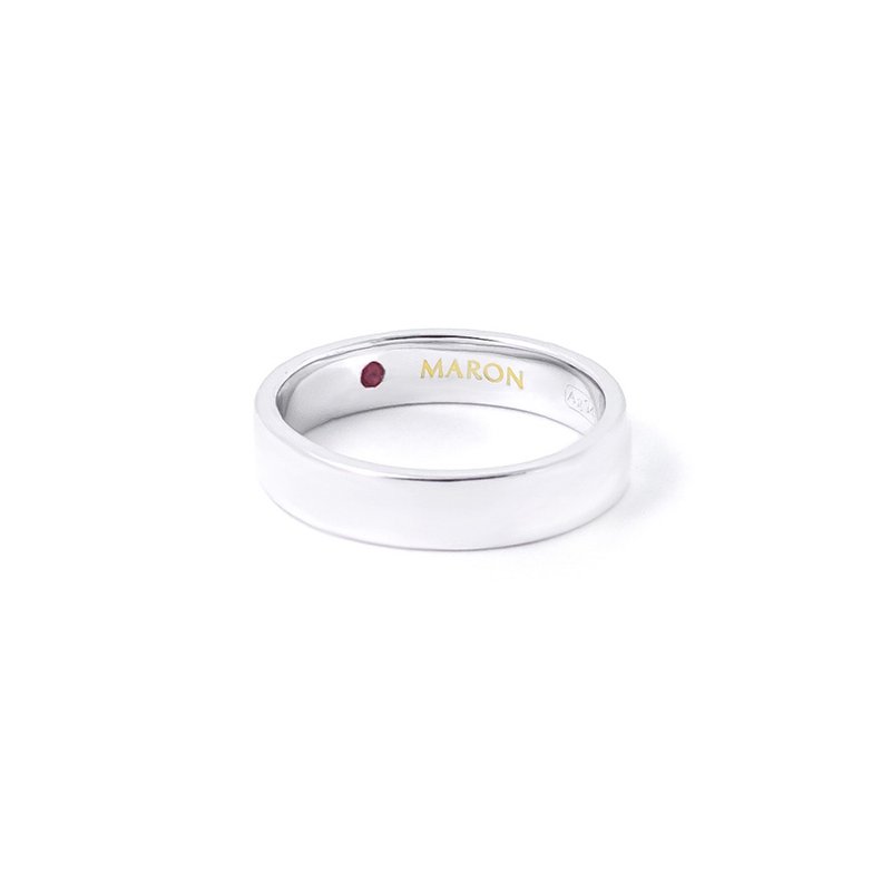 Love Band Ring - General Rings - Semi-Precious Stones Silver