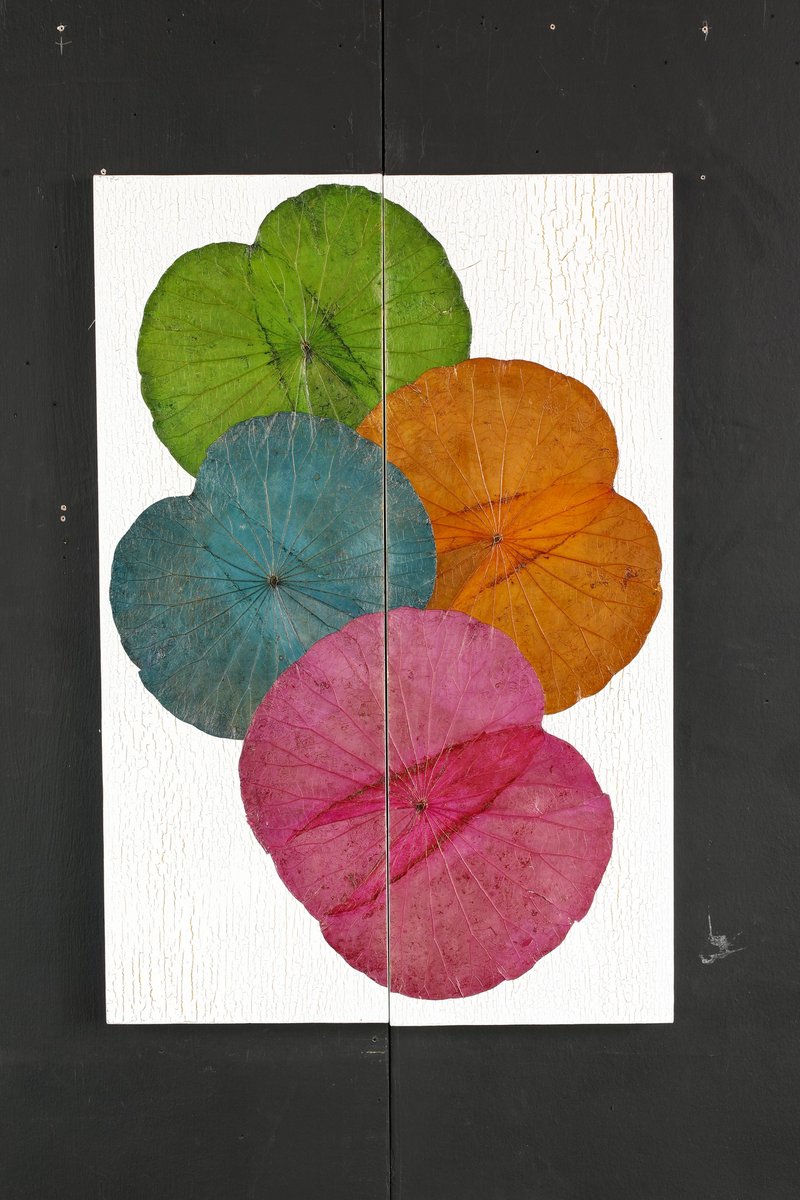 Lotus Leaves Wall Art (Set 2 pcs.)