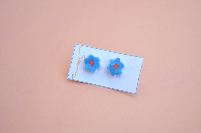 Ceramic earrings blossom 022