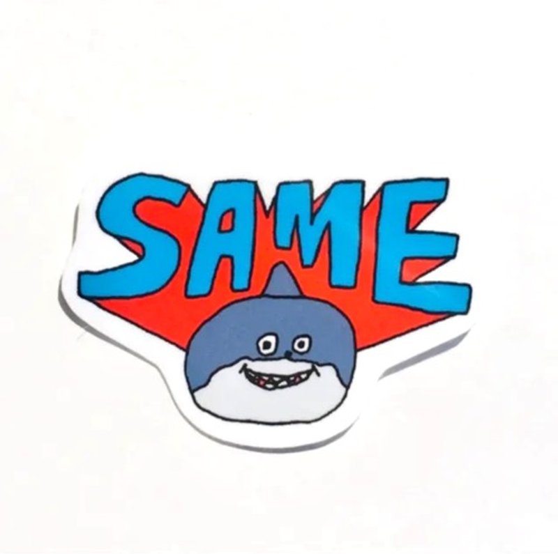 Popular shark SAME sticker sticker