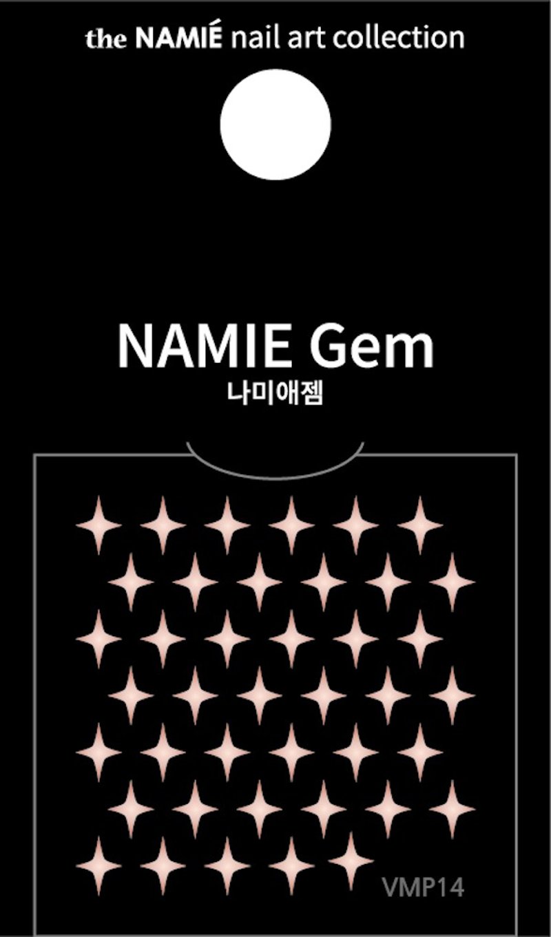 【專業用】NAMIE Gem 美甲裝飾藝術貼紙 Volume Metallic 14 - 指甲油/指甲貼 - 紙 金色