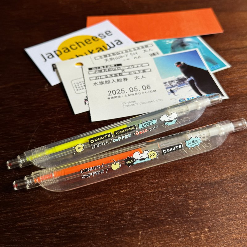 甜甜圈危機 // Neon series - 原子筆/中性筆 - 塑膠