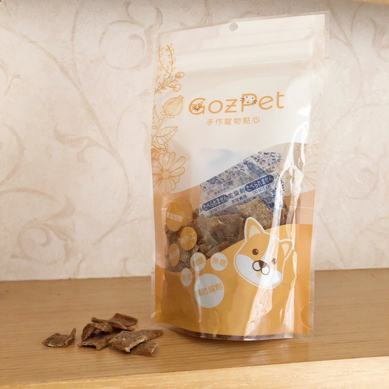 【GozPet菓子舖】小口薄片雞肉乾-黑芝麻 50g(包)