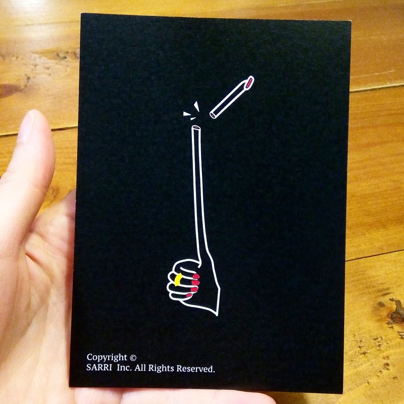 Like the pocky, like the fragile praise (can make A3 size poster) Birthday Card Design Coloring Illustrator Picture Card Universal Card Art Love Special Funny Strange Characteristic Weird Cute Taiwan
