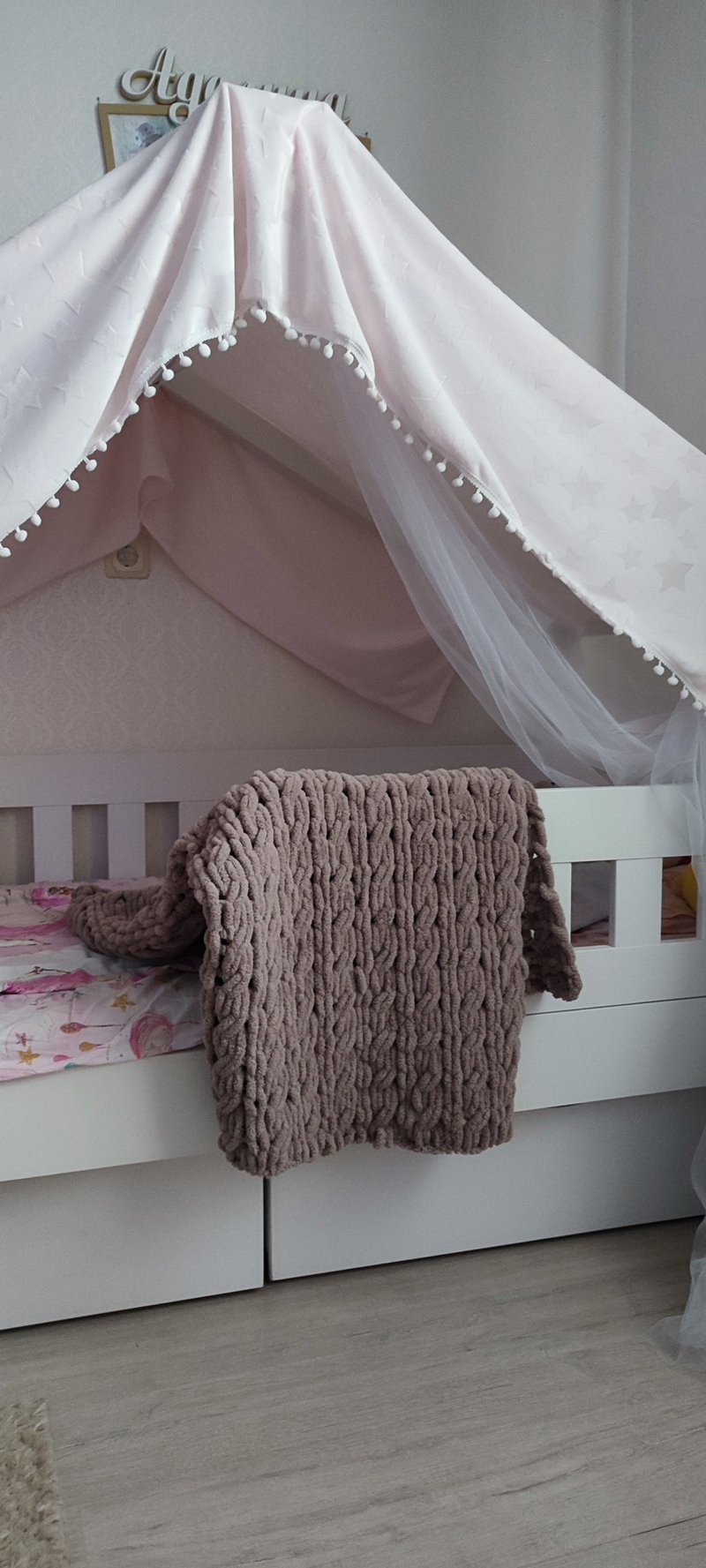 Beige blanket baby crib cover newborn bedspread super soft throw